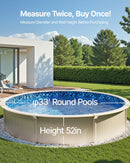 VEVOR Revêtement de Piscine Ronde, 1006x120 cm, Doublure Durable de Style Duobead en Vinyle Calibre Standard, Résiste à l'Usure, Rétention d'Eau, pour Piscines Hors Sol à Parois de Hauteur 132 cm - image 4