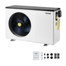 VEVOR Pompe à chaleur électrique pour piscine, capacité de chauffage 3,22-15,25 kW, chauffage de piscine à fréquence variable à économie d'énergie pour piscines hors sol 30 à 60 m³, AC220-240 V 50 Hz