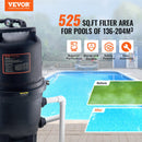 VEVOR Filtre à Cartouche de Piscine, Filtre Piscine Creusée 49 m² Système de Filtration de Piscine Hors Sol Assemblage Rapide avec Filtre Amélioré et Anti-fuite pour Filtrer Spa, Piscines Gonflables - image 3