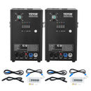 VEVOR Machine à étincelles froide 2PCS 700 W machine à feux d'artifice alliage d'aluminium contrôleur DMX réglable de 2 à 5 m 7 minutes par recharge pour mariages, spectacles de DJ, fêtes, événements
