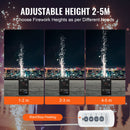 VEVOR Machine à étincelles froide 4PCS 700 W machine à feux d'artifice alliage d'aluminium contrôleur DMX réglable de 2 à 5 m 7 minutes par recharge pour mariages, spectacles de DJ, fêtes, événements - image 4