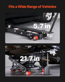 VEVOR Pont Élévateur Pneumatique 3 T jusqu'à 550 mm, Cric de Levage pour Voitures Réglable, avec Barres de Support, Cales de Roues et Patins en Caoutchouc, pour Réparation Voitures SUV Garage - image 4