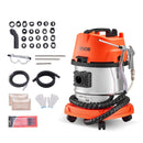 VEVOR Aérogommeuse à Coquille de Noix 13 L Sableuse à Noix 1200 W Nettoyeur Carbone de Moteur Automobile sur Roues pour Collecteurs d'Admission et Soupapes, avec 2,5 kg de Coquilles, 23 Adaptateurs
