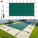 VEVOR Bâche Piscine Rectangulaire 5,5 x 10,4 m Couverture Protection Piscine PP contre Débris Neige Protège Piscine Maille Serrée Ressort Inox Boulon Sol Laiton pour Piscines 4,9 x 9,8 m Maison Vert