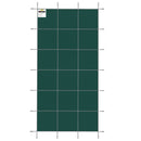VEVOR Couverture de sécurité pour piscines creusées 6,1 x 12,2 m maille verte couverture de sécurité taille 6,7 x 12,8 m avec outils d'installation pour piscine d'hiver, résister au soleil, au vent - image 11