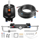 VEVOR Kit Direction Hydraulique Hors-bord 150 hp Système Direction Hydraulique Bateau pour Monomoteur Station Unique, avec Pompe Barre 6,9 MPa, Cylindre de Verrouillage Bidirectionnel, Flexibles 7,9 m