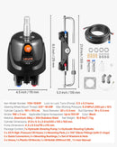 VEVOR Kit Direction Hydraulique Hors-bord 150 hp Système Direction Hydraulique Bateau pour Monomoteur Station Unique, avec Pompe Barre 6,9 MPa, Cylindre de Verrouillage Bidirectionnel, Flexibles 7,9 m - image 8