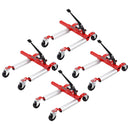 VEVOR Chariot de roue, capacité maximale de 1 500 lb, élévateur de voiture avec roues rotatives à 360 °, cric de pneu à cliquet de positionnement de véhicule robuste, pour véhicule, réparation automobile, déménagement, lot de 4