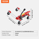 VEVOR Chariot de Manutention de Voiture Lot de 4, Charge Chacun 680 kg , Chariot Déplace Voiture Hydraulique, Roues Rotatives à 360°, Aide à la Manœuvre Positionnement pour Véhicule Camion Remorque - image 8