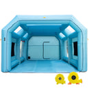 VEVOR Cabine de Peinture Gonflable 8,5x4,6x3 m, Tente Pulvérisation Gonflable pour Voiture, avec Système de Filtration 2 Souffleurs, en Oxford, Station de Travail de Peinture Automobile, Garage