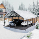 VEVOR Carport, 5,8x7,45 m, Abri de Voiture Métal Robuste, Abri Garage Extérieur avec Cadre Toit en Acier, Parois Latérales Amovibles, Auvent Stockage d'Auto pour Pick-up, Bateau, Camions, Tracteurs - image 9