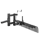 VEVOR Râteau Paysager Tracté 107 cm Râteau Déchaumeur Remorquable pour Attelage 3 Points VTT UTV Tracteurs de Pelouse Catégorie 1 Éliminer Débris, Chaume, Herbe Morte, avec Lame de Nivellement, Levier - image 10