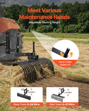 VEVOR Râteau Paysager Tracté 107 cm Râteau Déchaumeur Remorquable pour Attelage 3 Points VTT UTV Tracteurs de Pelouse Catégorie 1 Éliminer Débris, Chaume, Herbe Morte, avec Lame de Nivellement, Levier - image 5